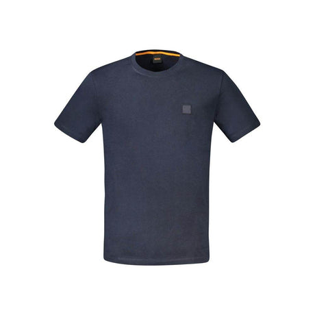 Hugo Boss Blue Cotton Men T-Shirt - Hilstor