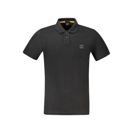 Hugo Boss Black Cotton Polo Shirt - Hilstor