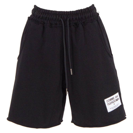 Comme Des Fuckdown Black Cotton Short - Hilstor