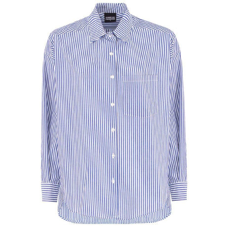 Comme Des Fuckdown Blue Cotton Shirt - Hilstor
