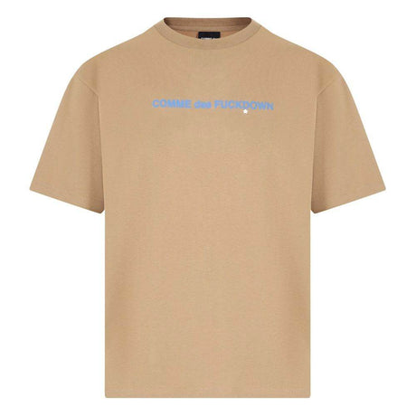 Comme Des Fuckdown Brown Cotton T-Shirt - Hilstor