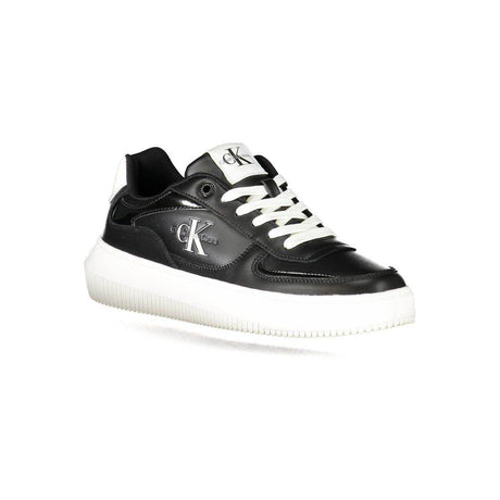 Calvin Klein Black Polyester Sneaker - Hilstor