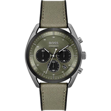 Hugo Boss Green Fabric Watch - Hilstor