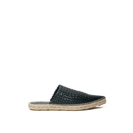 Bottega Veneta Green Leather Espadrille - Hilstor