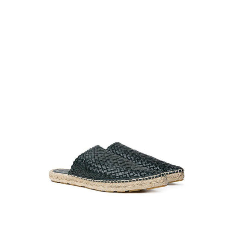 Bottega Veneta Green Leather Espadrille - Hilstor