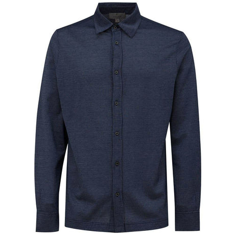 Canali Blue Cotton Shirt - Hilstor
