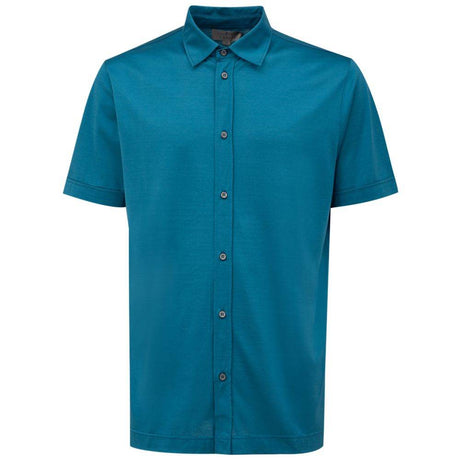 Canali Blue Cotton Shirt - Hilstor