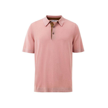Gran Sasso Pink Cotton Polo Shirt - Hilstor