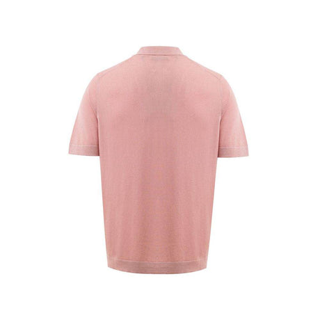 Gran Sasso Pink Cotton Polo Shirt - Hilstor