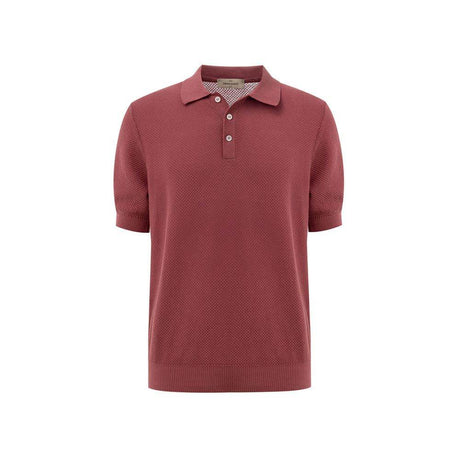 Gran Sasso Red Cotton Polo Shirt - Hilstor