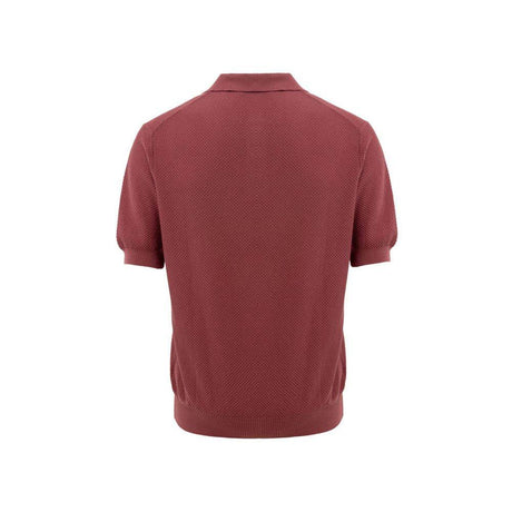 Gran Sasso Red Cotton Polo Shirt - Hilstor
