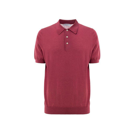 Gran Sasso Red Cotton Polo Shirt - Hilstor