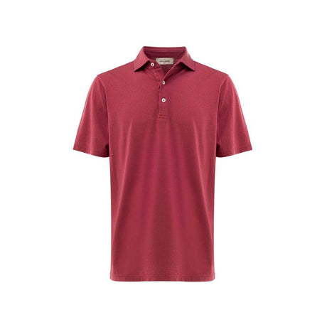 Gran Sasso Red Cotton Polo Shirt - Hilstor