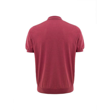 Gran Sasso Red Cotton Polo Shirt - Hilstor