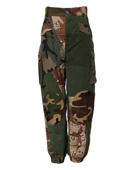 Dolce & Gabbana Multicolor Camouflage Cargo Pants - Hilstor