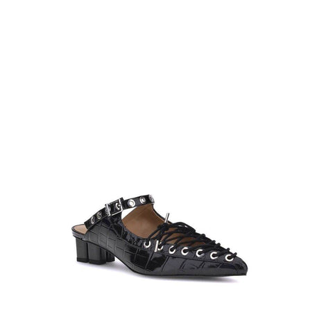 Ganni Oleatex laced Mules - Hilstor