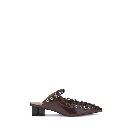 Ganni Oleatex laced Mules - Hilstor