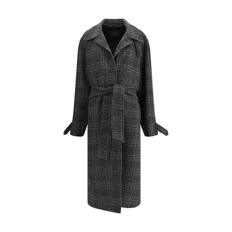 Balenciaga Check long Coat - Hilstor