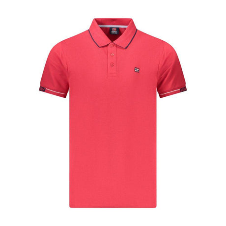 Norway 1963 Red Cotton Men Polo Shirt - Hilstor