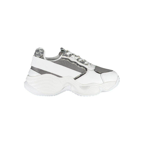 Emporio Armani White Polyester Sneaker - Hilstor
