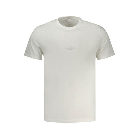 Guess Jeans White Cotton T-Shirt - Hilstor