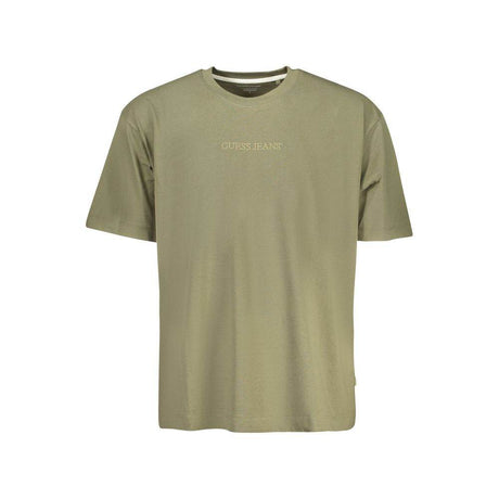 Guess Jeans Green Cotton Men T-Shirt - Hilstor