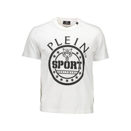 Plein Sport White Cotton T-Shirt - Hilstor