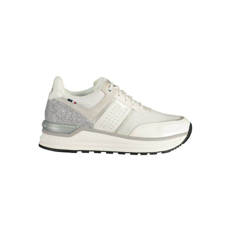 U.S. POLO ASSN. White Polyester Sneaker - Hilstor