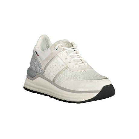 U.S. POLO ASSN. White Polyester Sneaker - Hilstor