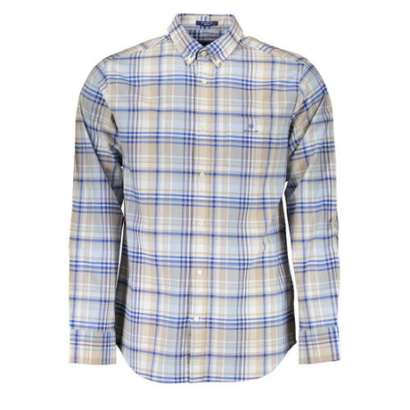 Gant Blue Cotton Shirt - Hilstor