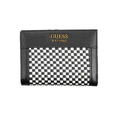 Guess Jeans Black Polyethylene Wallet - Hilstor