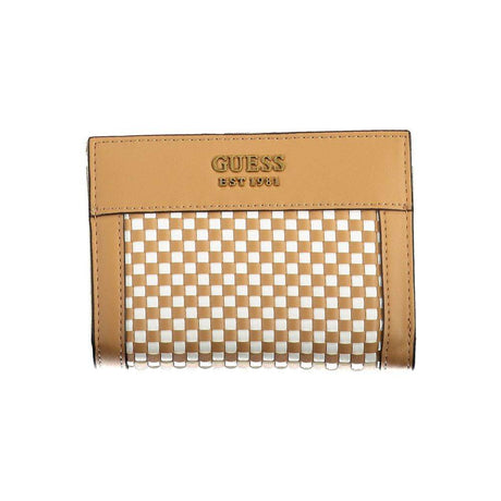 Guess Jeans Brown Polyethylene Wallet - Hilstor
