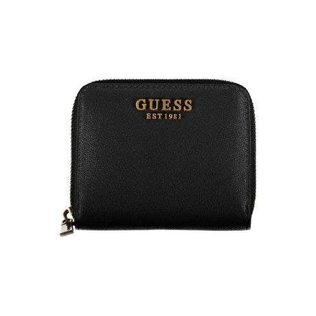 Guess Jeans Black Polyethylene Wallet - Hilstor