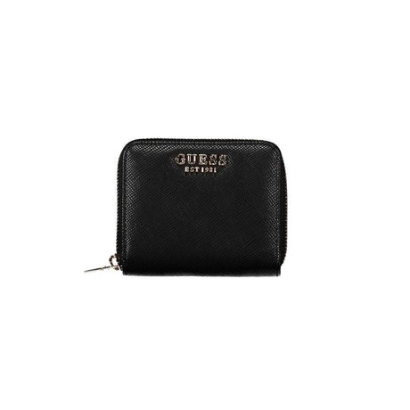 Guess Jeans Black Polyethylene Wallet - Hilstor