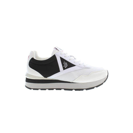 U.S. POLO ASSN. White Polyester Sneaker - Hilstor