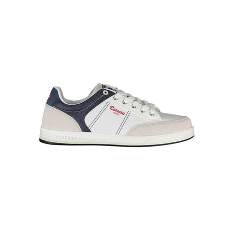 Carrera White Polyester Sneaker - Hilstor