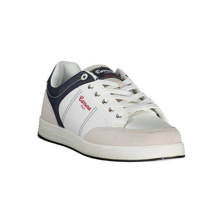 Carrera White Polyester Sneaker - Hilstor