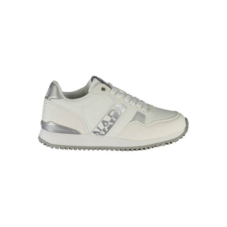 Napapijri White Polyester Sneaker - Hilstor