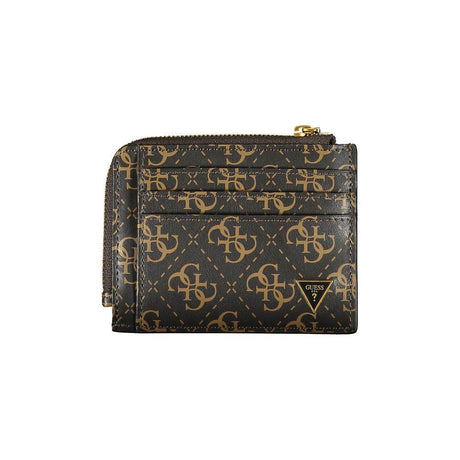 Guess Jeans Brown Leather Wallet - Hilstor