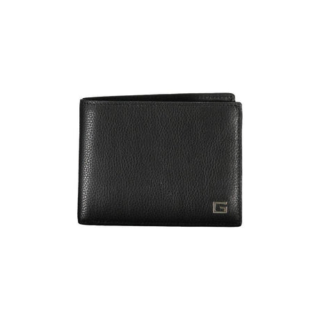 Guess Jeans Black Leather Wallet - Hilstor