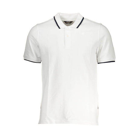 K-WAY White Cotton Polo Shirt - Hilstor