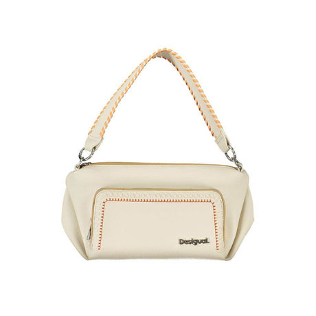 Desigual White Polyethylene Handbag - Hilstor