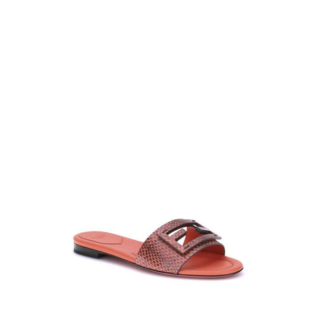 Fendi Python print Sandals - Hilstor