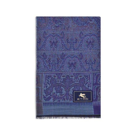 Etro jacquard wool and silk Scarf - Hilstor