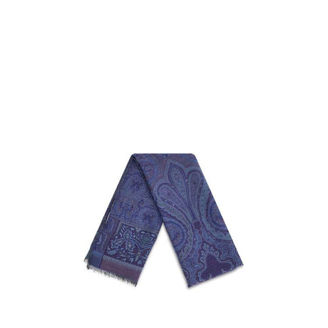 Etro jacquard wool and silk Scarf - Hilstor