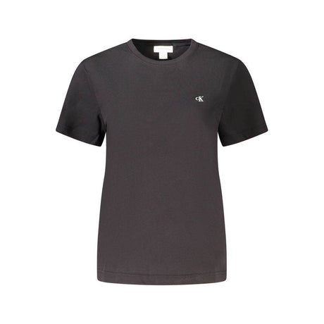 Calvin Klein Black Cotton Women T-Shirt - Hilstor