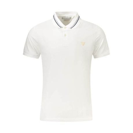 Guess Jeans White Cotton Polo Shirt - Hilstor