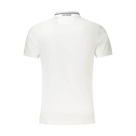 Guess Jeans White Cotton Polo Shirt - Hilstor