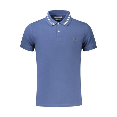 Guess Jeans Blue Cotton Polo Shirt - Hilstor