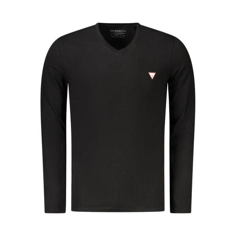 Guess Jeans Black Cotton T-Shirt - Hilstor